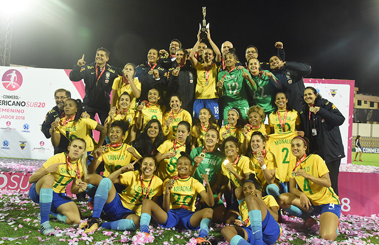 Brasil sagra-se campeão do CONMEBOL Sul-Americano Feminino Sub 20 - CONMEBOL