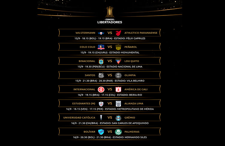 Calendário da Libertadores 2019